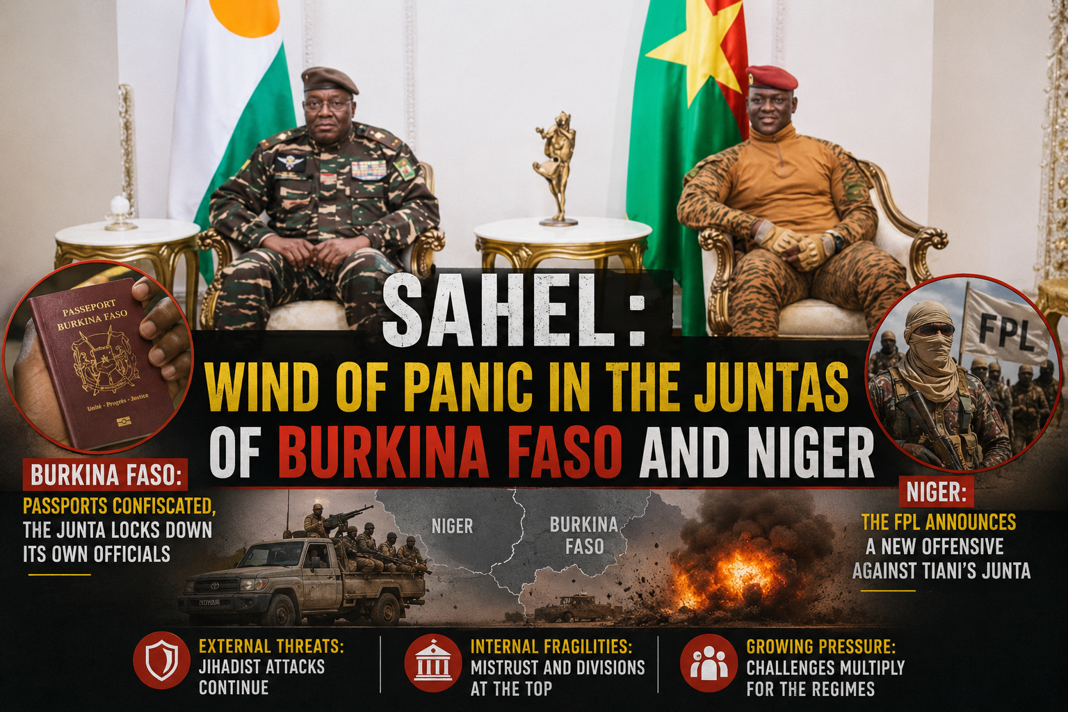 Escalating pressures on Sahel military authorities in Burkina Faso and Niger