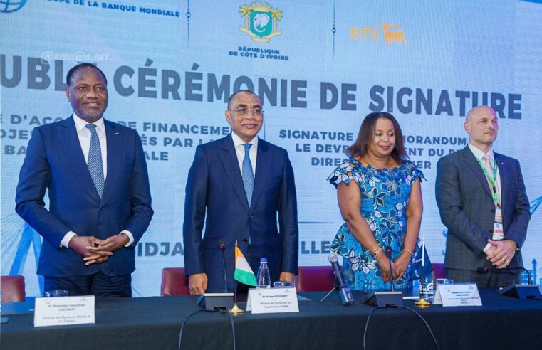 Économie : la Banque mondiale mobilise environ 525 milliards FCFA pour accélérer le développement et la transition énergétique de la Côte d’Ivoire