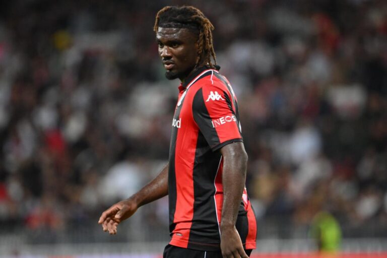 Dans l’attente d’un transfert, Terem Moffi à la reprise de Nice en Ligue 1