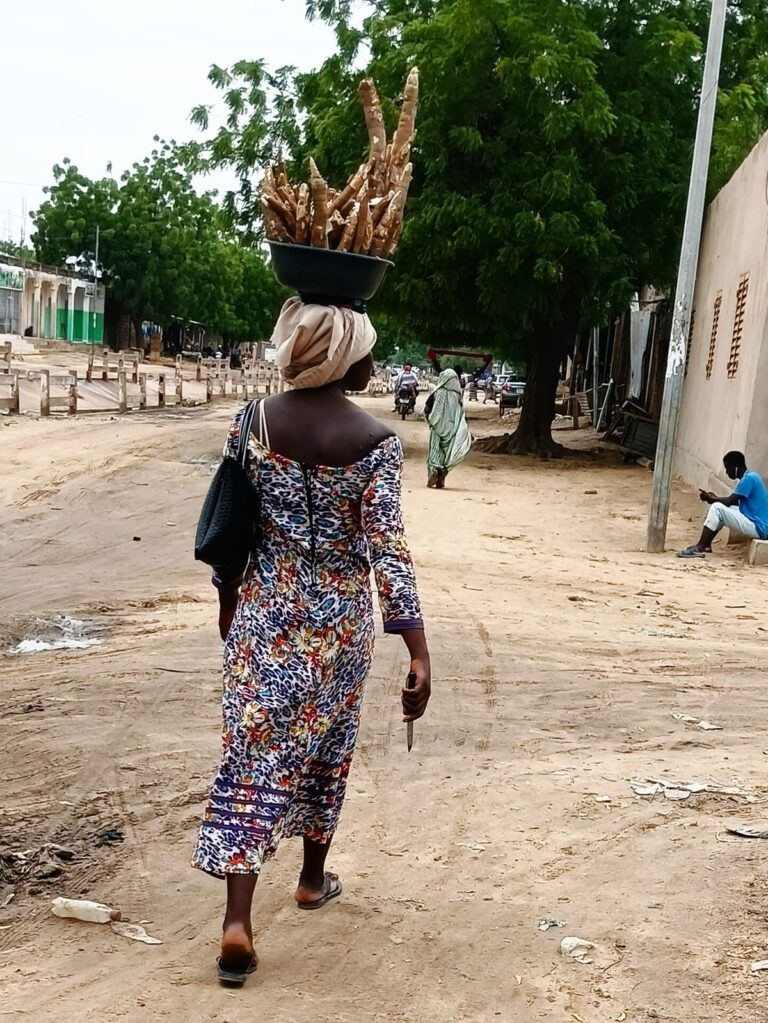 Young entrepreneur in N’Djamena turns school break into cash with cassava sales