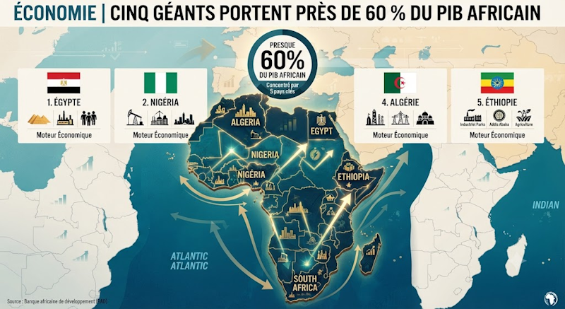 Africa’s economic giants drive nearly 60% of continent’s gdp