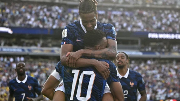 Michael Olise delivering a decisive pass for France during the 2026 World Cup