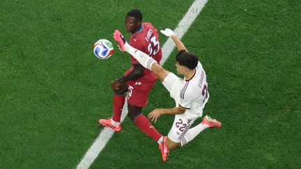 Portuguese defender Nuno Mendes challenges Spanish player during intense World Cup 2026 match on July 6, 2026