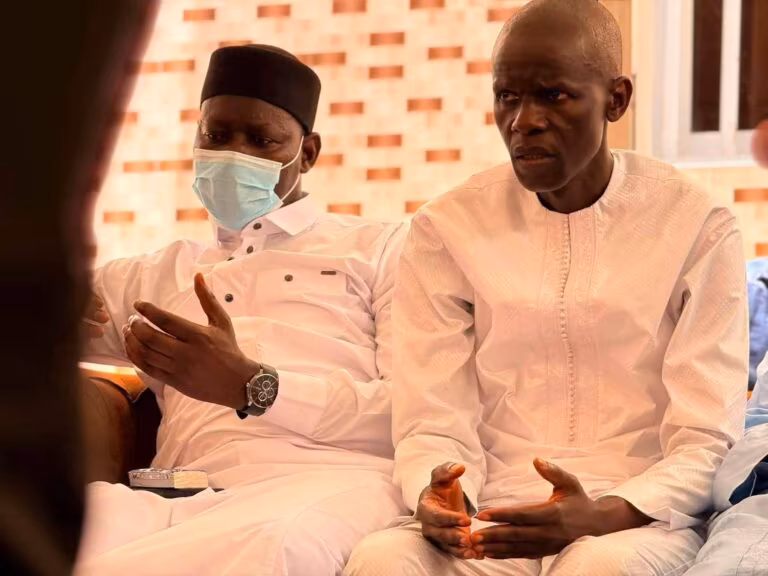 Dakar political meeting moment