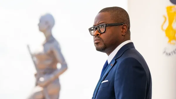 Le Président de la République du Bénin, Romuald Wadagni lors de son investiture ce dimanche 24 mai 2024