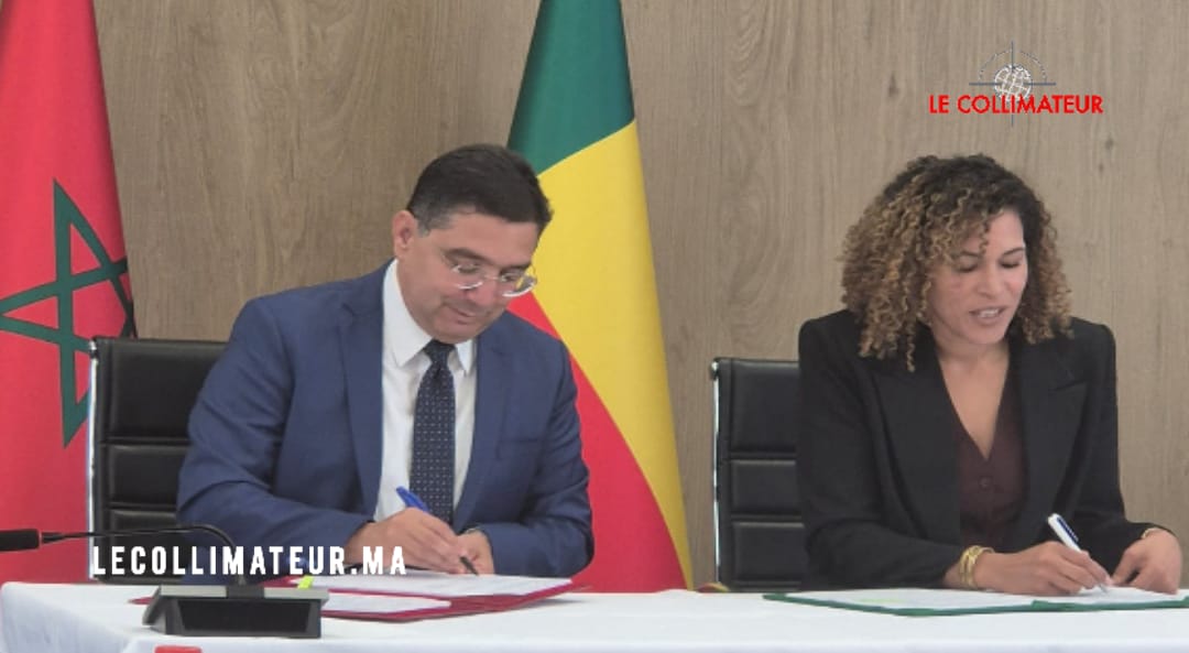 Official meeting between Bénin and Morocco representatives