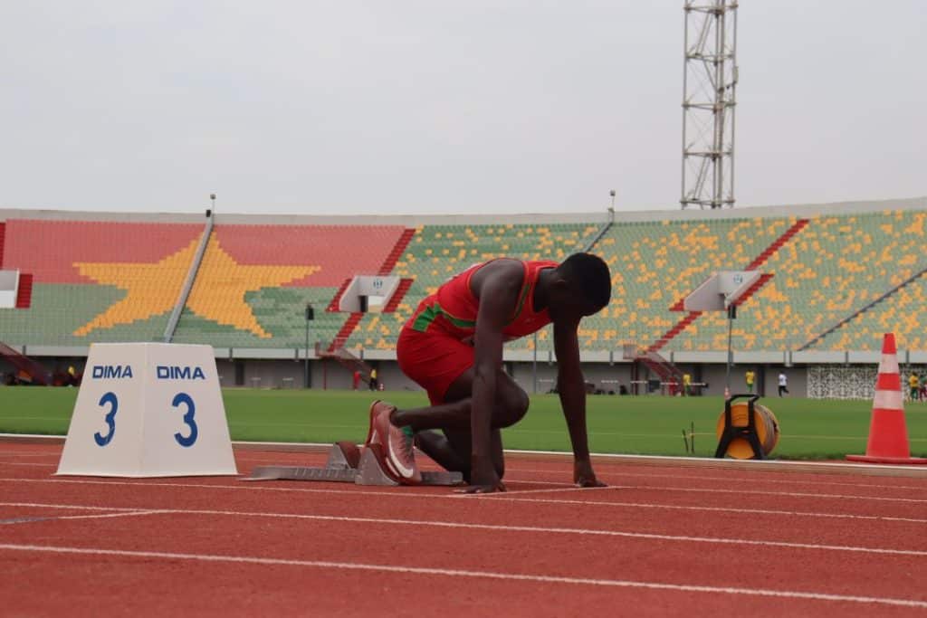 athletes competing in track and field events