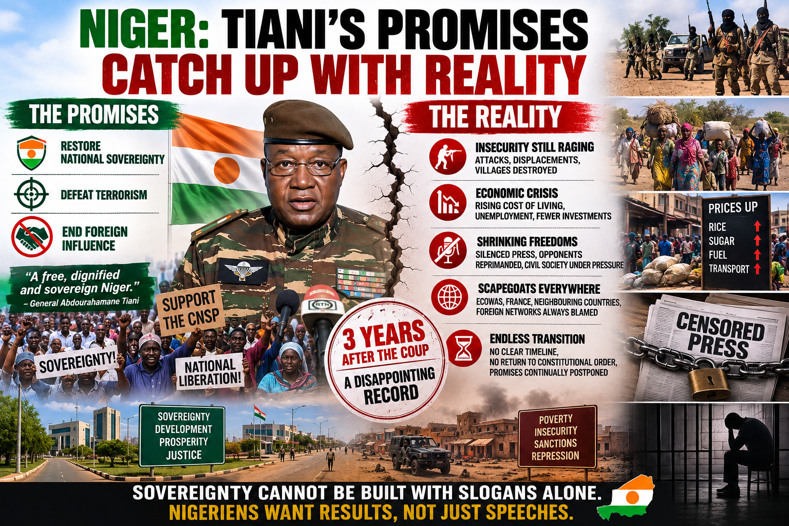 Niger three years after the coup: promises unmet amid growing disillusionment