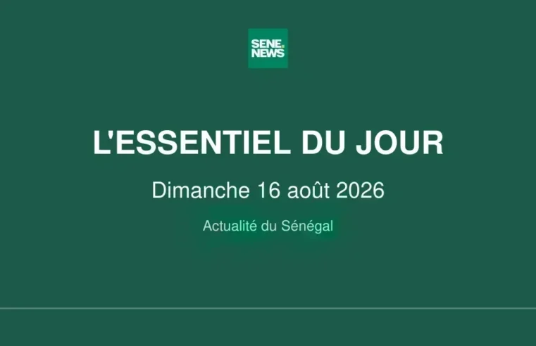 Senegal’s sunday pulse: political travels, sports triumphs, and weather warnings