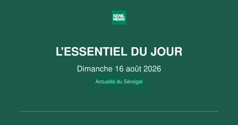 Senegal’s sunday pulse: political travels, sports triumphs, and weather warnings