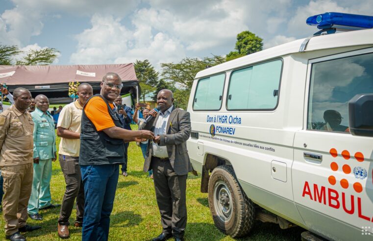 Oicha general hospital in Nord-Kivu receives vital ambulance for emergency care