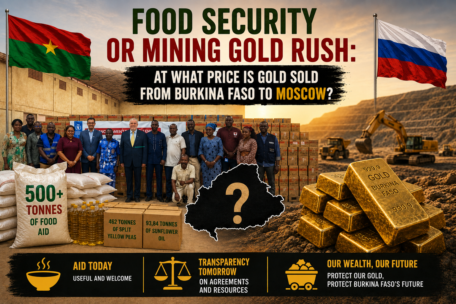 Burkina Faso’s alliances: food aid and the true cost of gold