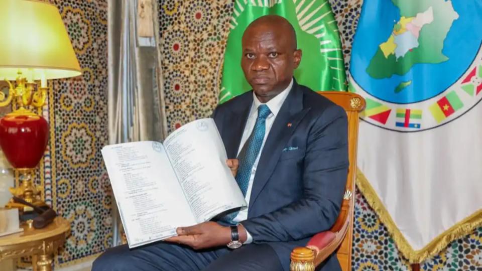 Gabonese president oligui nguema receives final report on landmark professional elections