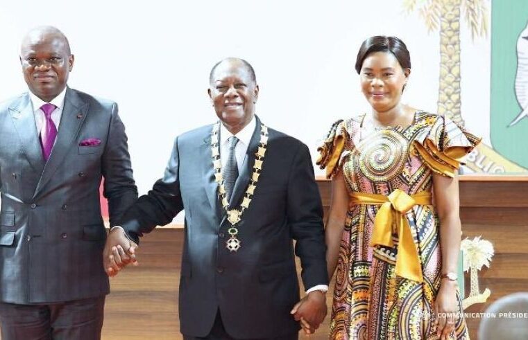 Gabon’s president in Abidjan to strengthen west african ties