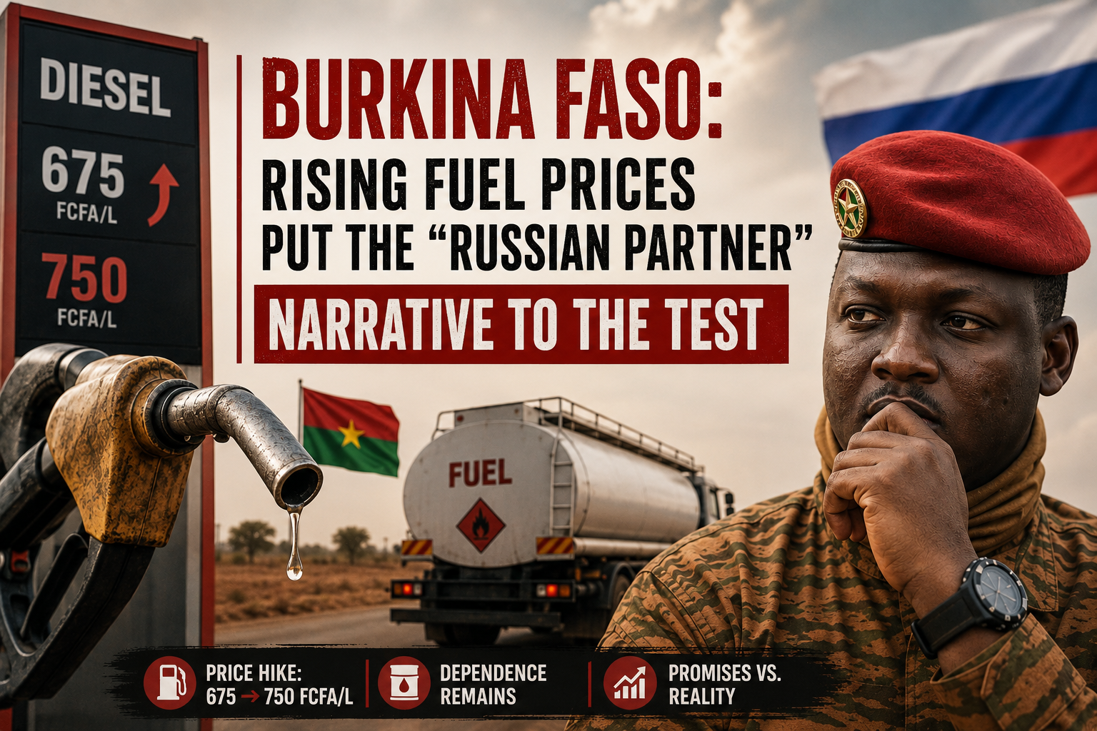 Burkina Faso’s fuel price surge challenges the russian partnership narrative