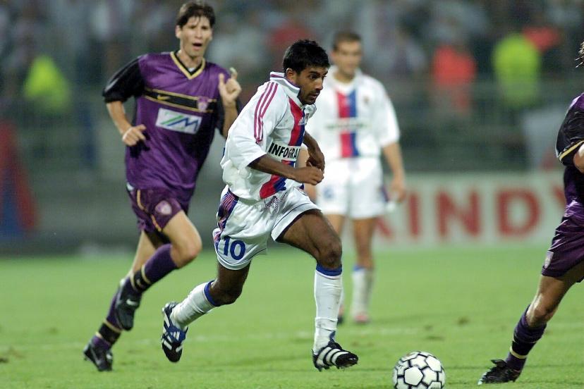 Vikash Dhorasoo with Lyon against Maribor in 1999