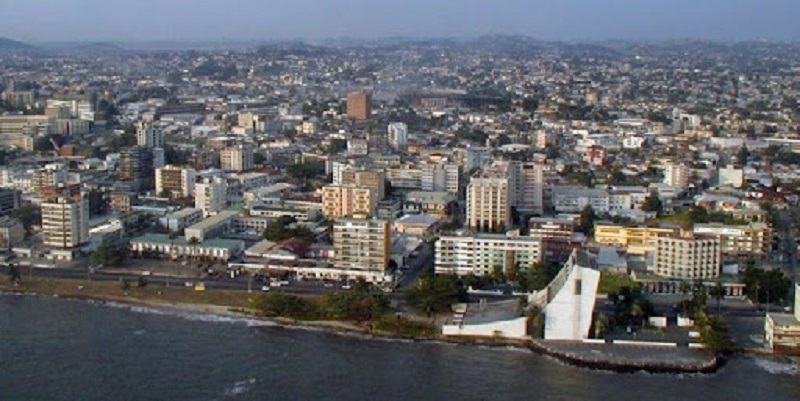 Aerial view of Libreville, Gabon's capital city