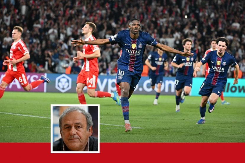 Michel Platini questioning the PSG-Bayern clash