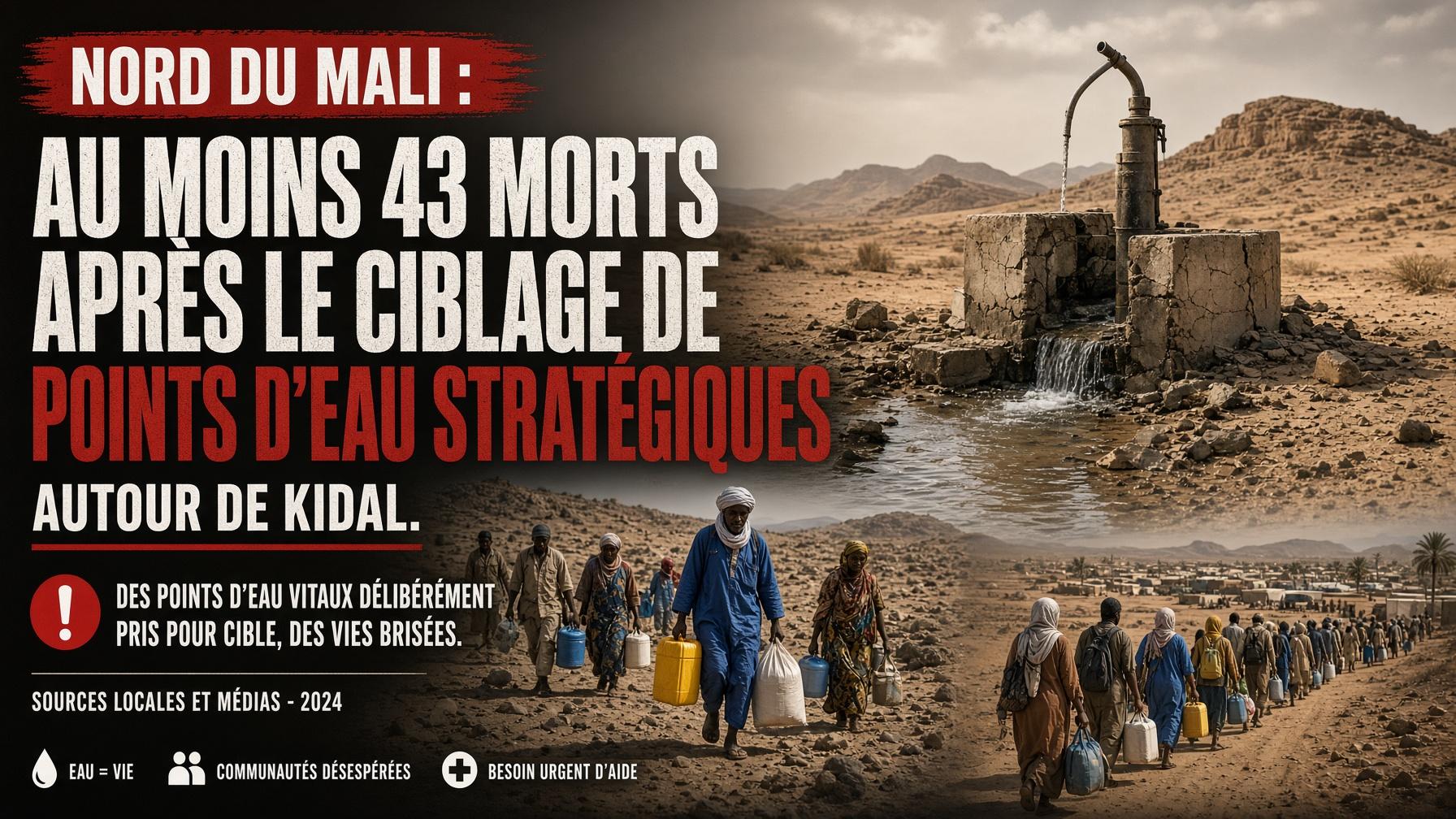 43 dead as strikes destroy water wells near Kidal in northern Mali