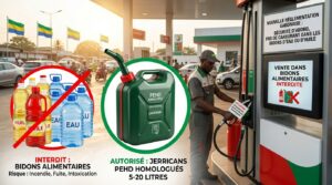 Gabon fuel stations clamp down on non-approved jerrycans amid shortages